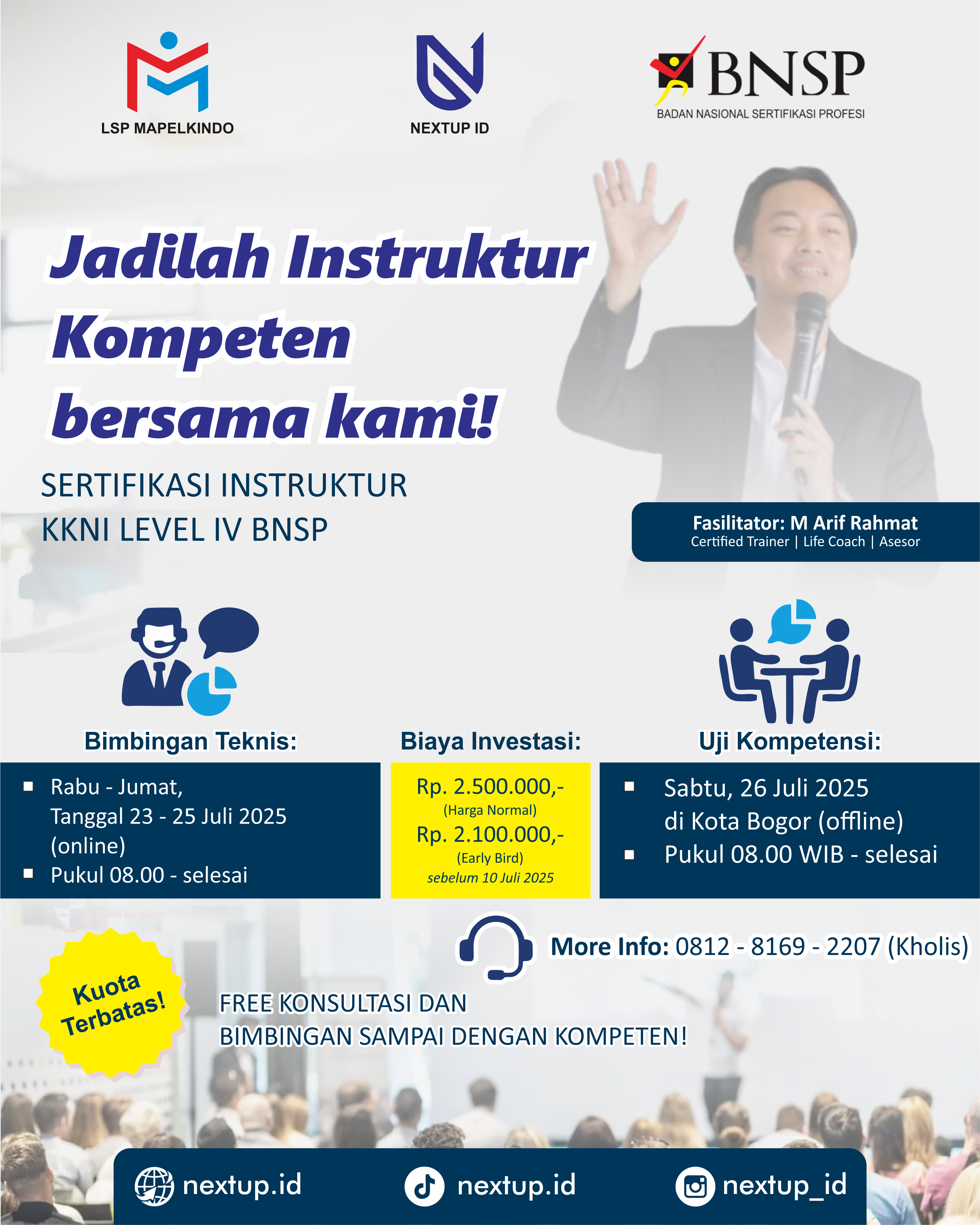 sertifikasi instruktur bnsp