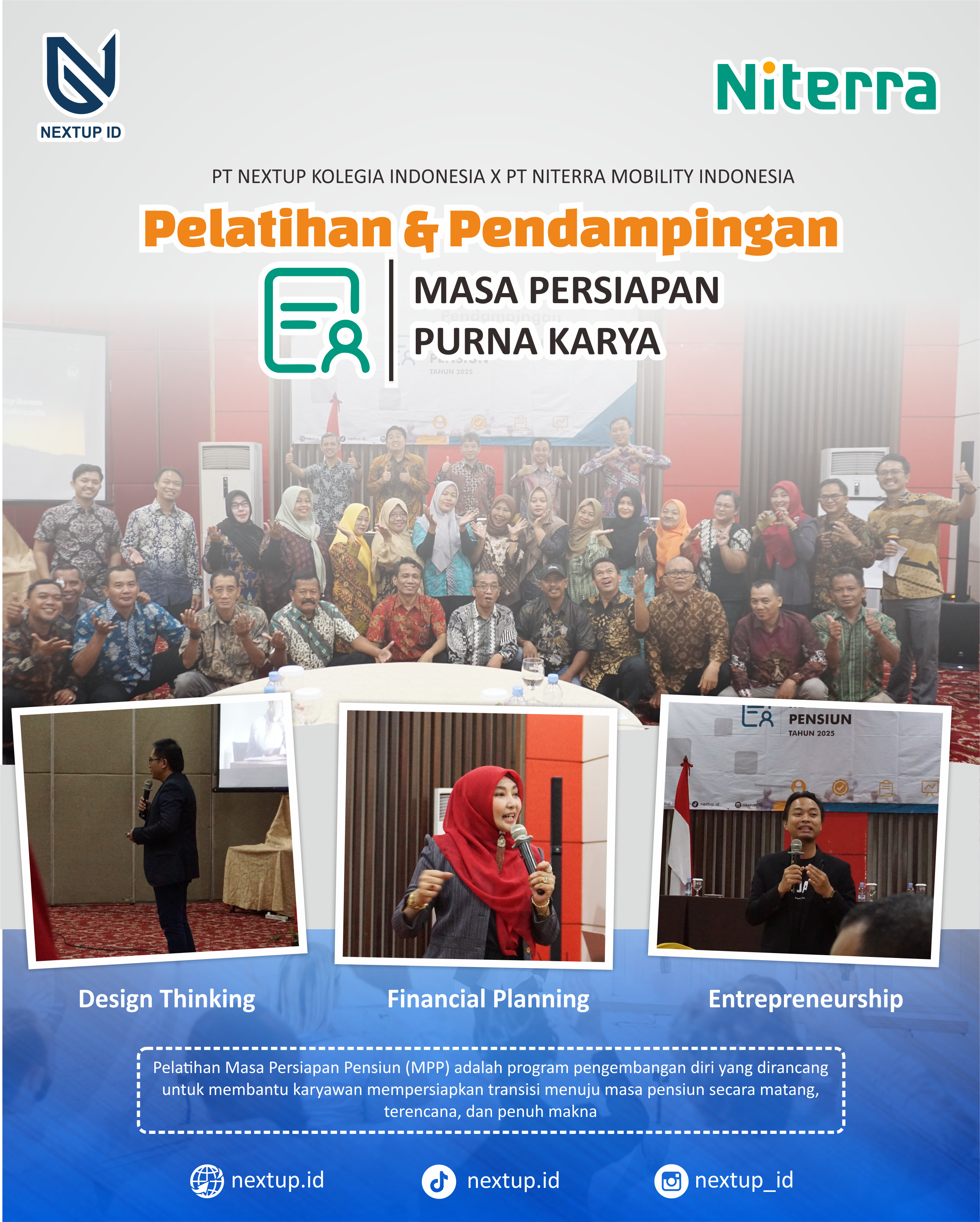 Pelatihan Masa Persiapan Pensiun - Nextup ID