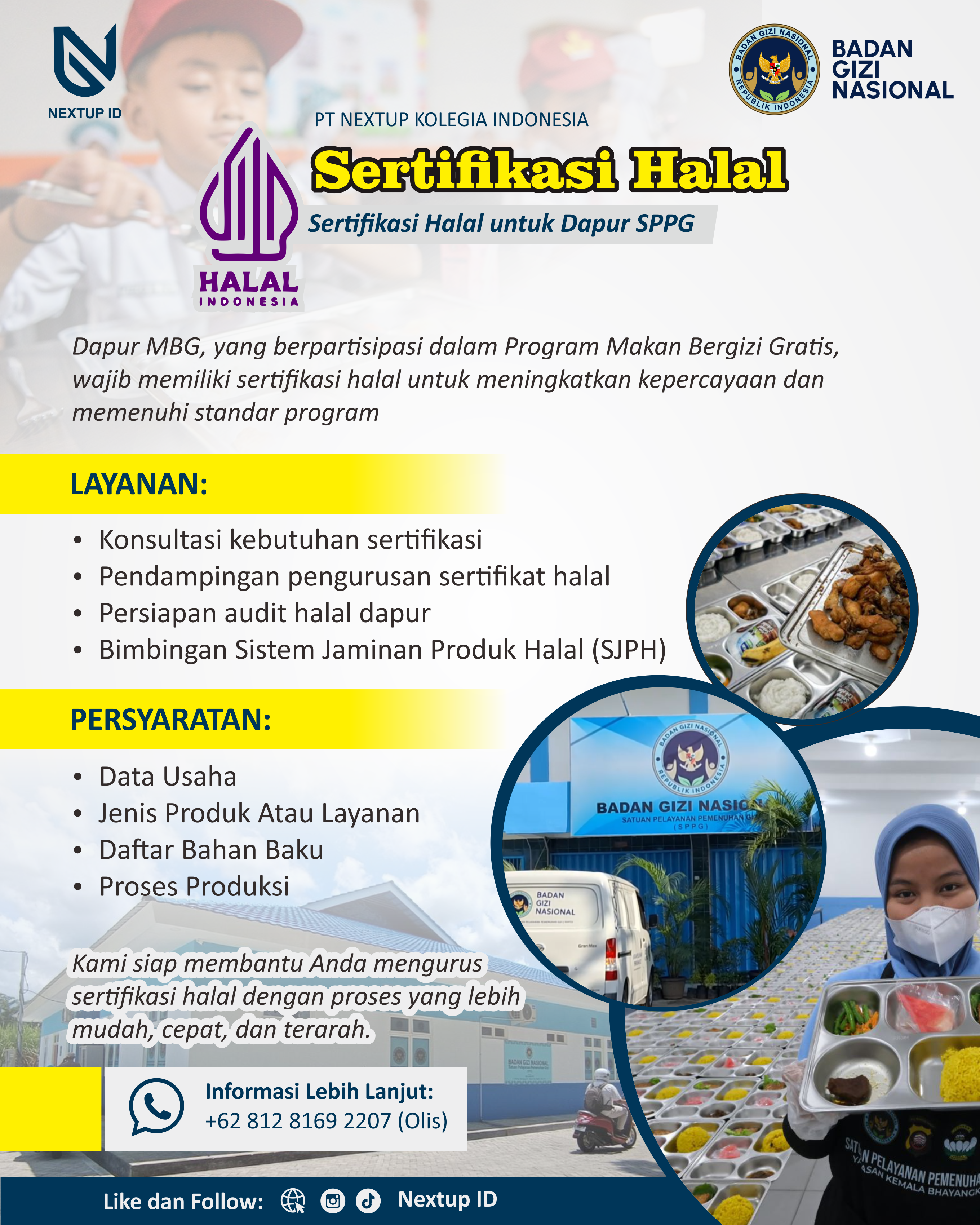 Sertifikasi Halal untuk Dapur MBG - Nextup ID