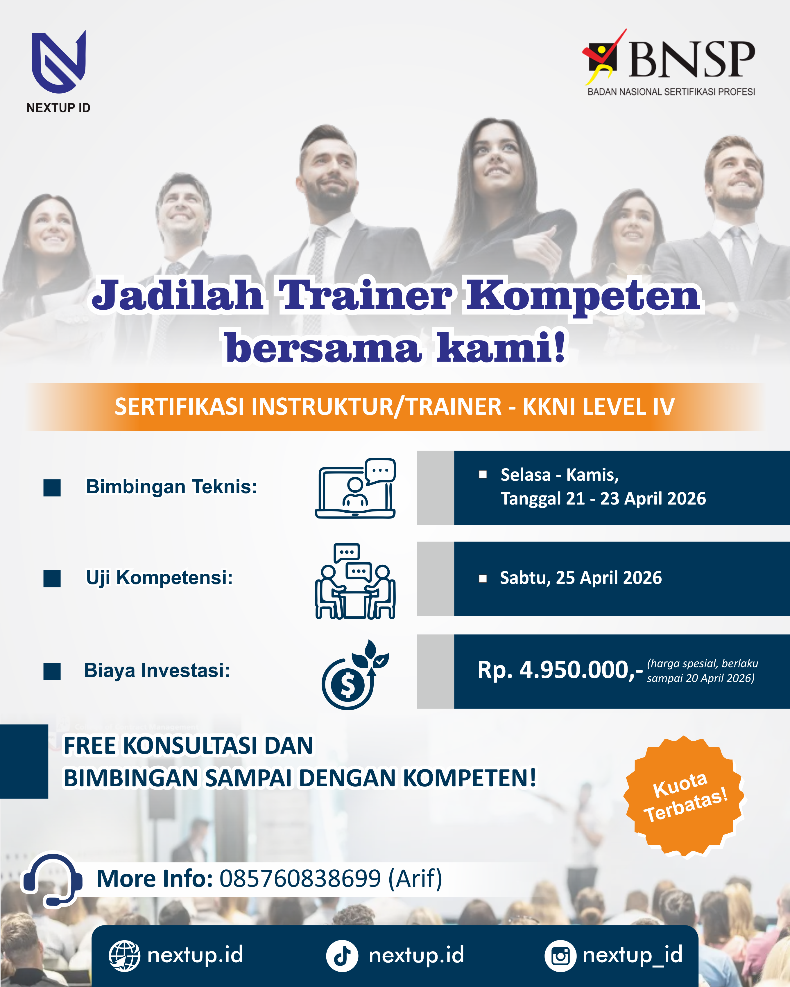 Sertifikasi Intruktur BNSP