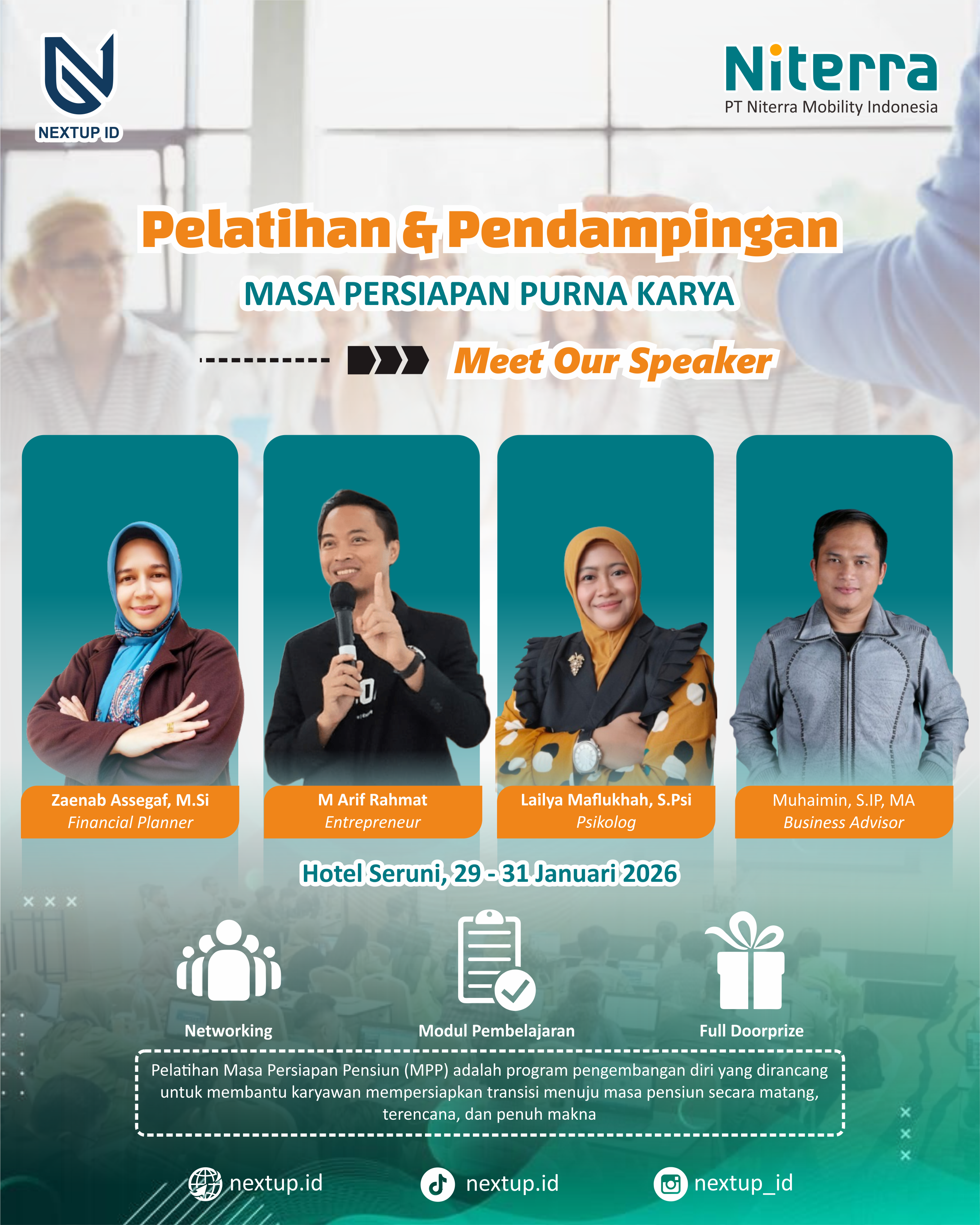 Pelatihan Masa Persiapan Pensiun - PT Niterra Mobility Indonesia