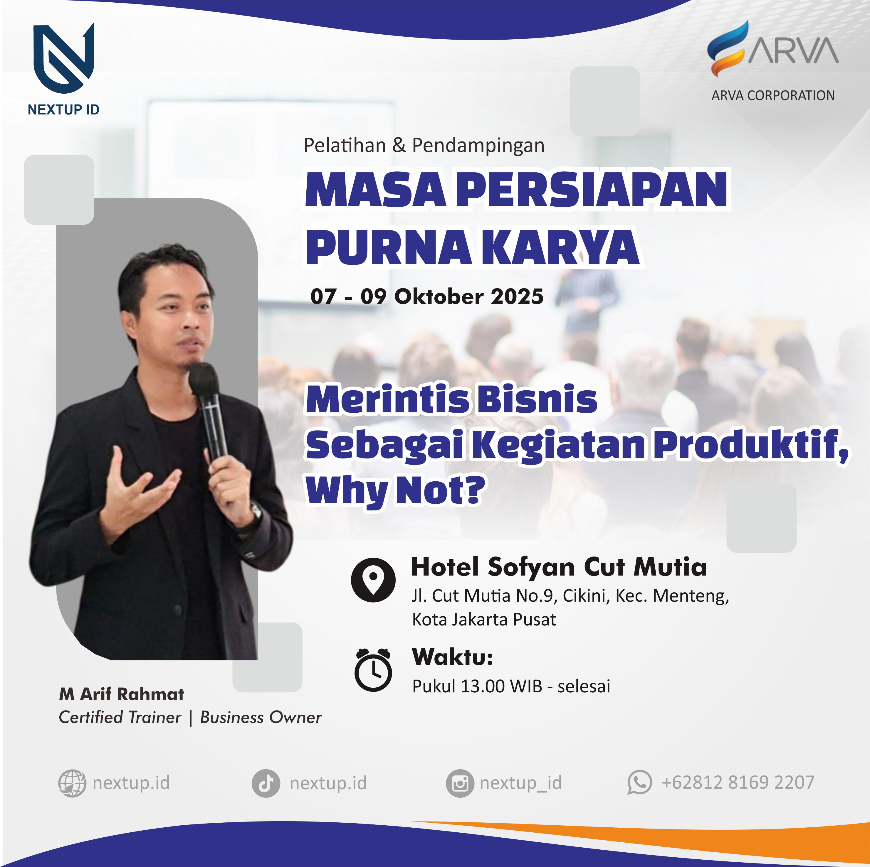 Pelatihan Masa Persiapan Pensiun - Nextup ID